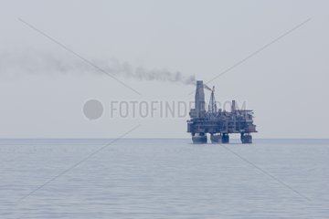 Oil platform - Sakhalin Island Sea of ??Okhotsk Russia