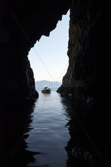 Piana's coves seen from the sea - West Corsica France