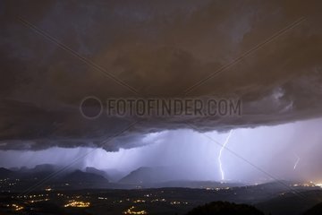 Storm on Bornes-Aravis - Haute-Savoie  France