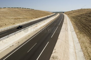 Motorway crossing the center of Spain