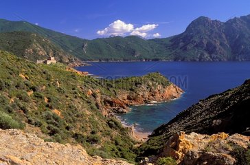 Castel und Bucht von Girolata Korsika