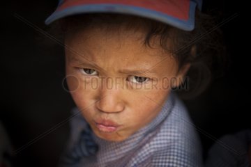 Portrait of grinning schoolboy - Nubra Valley India Himalayas