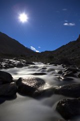 Moon and River - Nubra Valley Ladakh Himalaya India