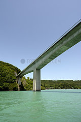 Pyle Bridge on Lake Vouglans - Jura France
