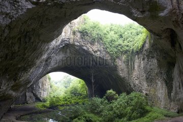 Entrance to the Devataska Cave Bulgaria