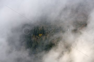 Massif Belledone im Mist Alpen Frankreich