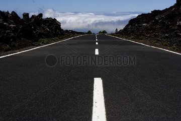 Asphalt Road Teneriffe Kanarische Inseln