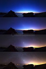 Zodiacal light on the island of Houat - Brittany France