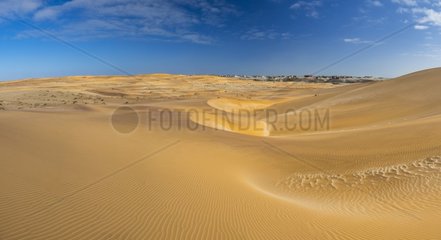 Sand dunes in Swakopmund  Namibia  Africa