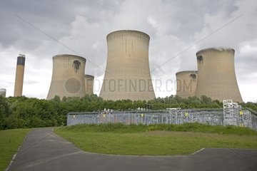 Kühltürme des langen Drax -Kraftwerks England