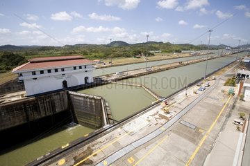 Miraflores locks Panama Canal