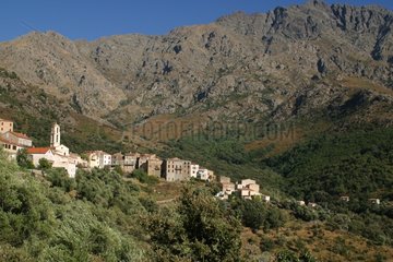 Village of Zilia between Calvi and Belgodère The Balagne Corsica [AT]