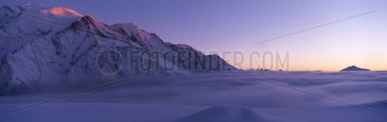 Nordhang des Mount Blanc Haute-Savoie
