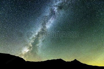 The Milky Way in the sky of the Alps Hautes-Alpes  France