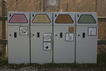 Selektive Mülleimer Frankreich