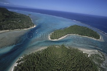 Atoll französischer Polynesien Moorea Pazifik Ozean