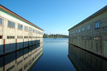 Lake garages for small boat Latvia