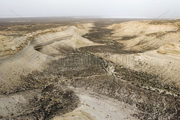 Paysage de Steppe dans l'ouest du Kasachstan