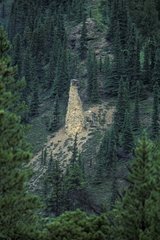 Erosion forming chimney Alberta Canada