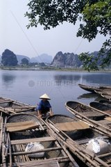Dugouts on water Vietnam