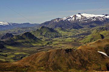 Vulkangebereich und Gletscher Tindfjallajoekull SÃ¼d -Island