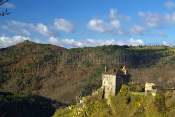 Stronghold house in Allier gorge Auvergne France [AT]