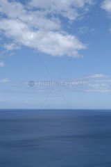 Landschaft von Ozean und Himmel Guadeloupe