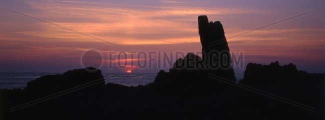 Sunset from Pern Point Ouessant island Bretagne