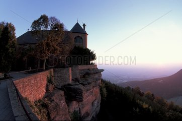 Eglise et vue du Mont Sainte Odile Alsace France