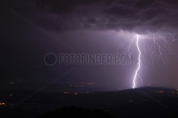 Ramified Lightning in the Aravis massif France
