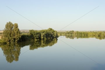 Rio Guadalquivir bis 100 km Flussmündung Andalusien