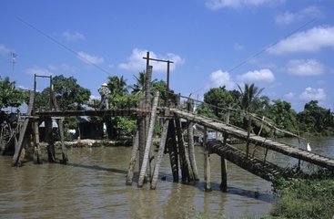 BrÃ¼cke Ã¼ber einem Fluss Vietnam