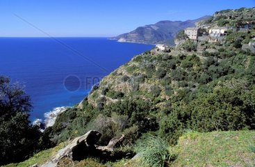 Küste von Nonza am Corse Cape France