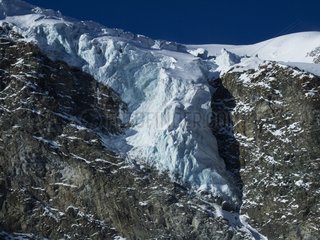 Gletscher Saas-Fee-Berge der Schweiz Mischabel