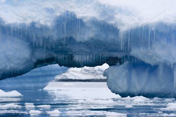 Ark of ice in an iceberg Adelie Land Antarctica