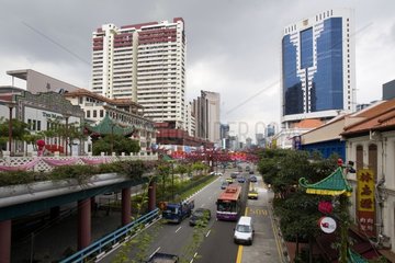 Wolkenkratzer und GebÃ¤ude in Singapur in der Innenstadt