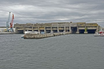 A former military base at the port of La Rochelle France