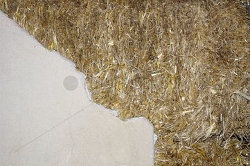 Insulation in straw for ecological construction