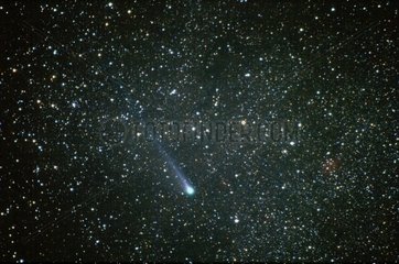 La comète Ikeya-Zhang filant dans le ciel étoilé en 2002