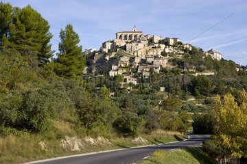 The hilltop village of Gordes in the Vaucluse France