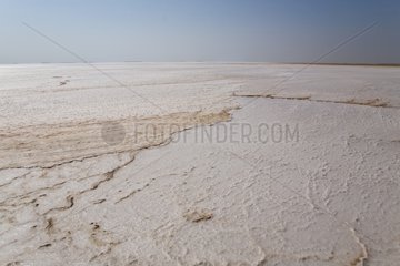 Rind salt on a sebka Sultanate of Oman