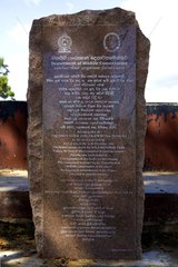 Denkmal Tsunami vom 26. Dezember 2004 Yala National Park