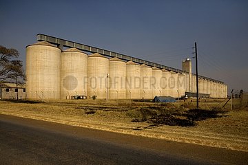 Empty grain silos Zimbabwe