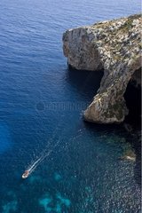 Caves coastal 'Blue Grotto' Malta
