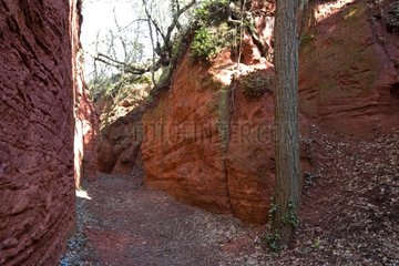 Red ochre Mormoiron Provence France