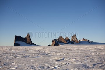 Berge in Königin Maud Land in der Antarktis