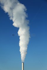 Smoke from a factory chimney - France