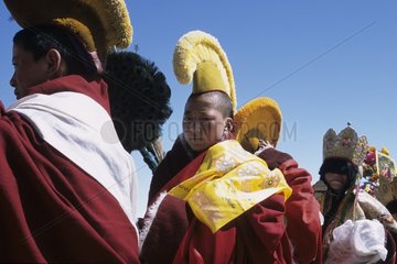 Young novice at a ceremony Serxu Area of Kham China