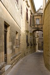 Streets in the village of Mdina Malta