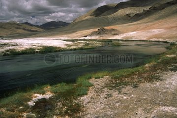 Heiße Quellen zwischen Tso-Moriri und Tsokar Ladakh India